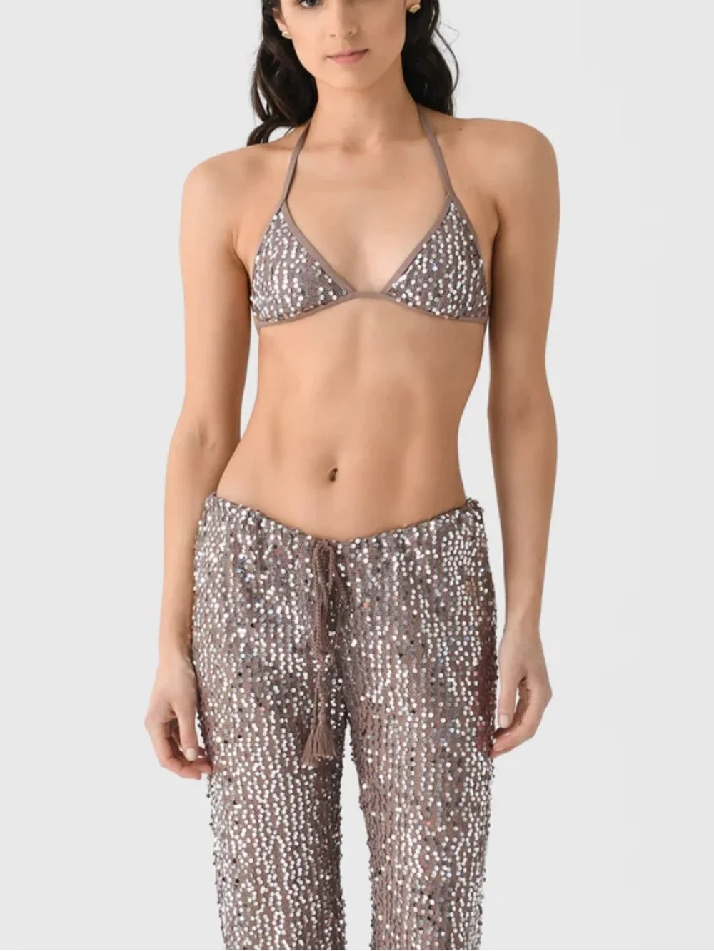 L*Space Sequin Treasure Bikini Top & Levi bottoms - MATCHING PANTS ALSO LISTED
